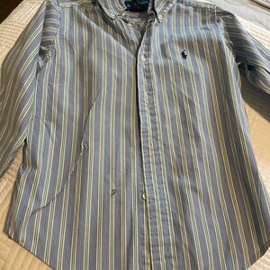 Polo by Ralph Lauren Kids Striped Blue and Yellow Shirt